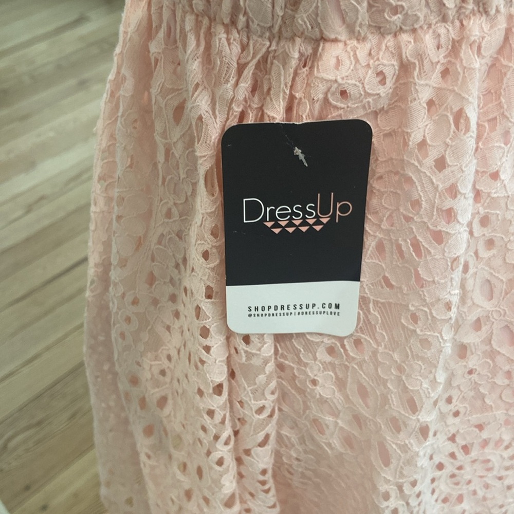 Everly from Dress Up 2 pc pink eyelet top and skirt! Size Medium!! Skirt NWT! - Picture 4 of 10